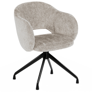 Svetlana | Hotellituoli | Beige | Kangas/Tekstiili | Pyörivä jalusta