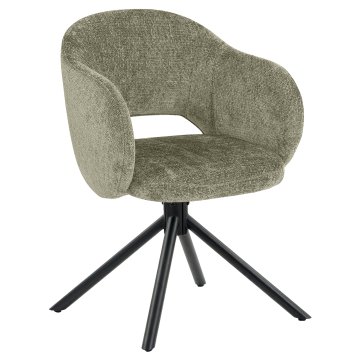Svetlana | Hotellstol | Grön | Tyg/Textil | Vridbar bas