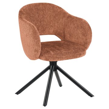 Svetlana | Hotellstol | Orange | Tyg/Textil | Vridbar bas