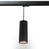 SYDNEY | LED Stromschienen Pendelstrahler | Schwarz | 20W / 2700K | Warmweiß | 3 Phasen