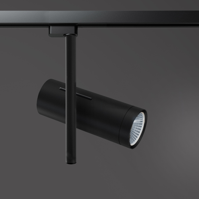 SYDNEY | Spot LED sur rail | Noir | 30W / 4000K | Blanc neutre | 3 phases
