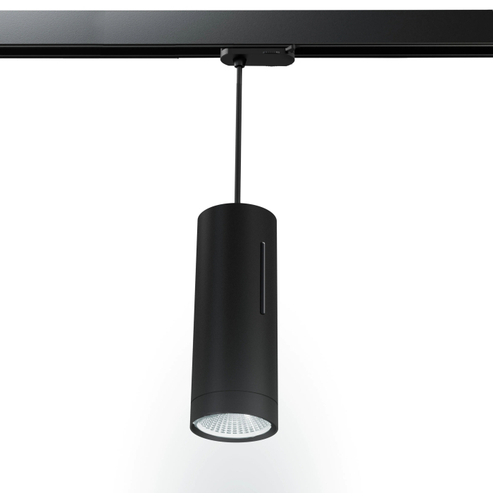 SYDNEY | LED rail hanglamp | Zwart | 12W / 4000K | Neutraal wit | 3 fasen