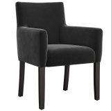 TAYLOR ARM | Bistro Velvet Chair | Grey