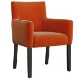 TAYLOR ARM | Bistro Velvet Chair | Orange