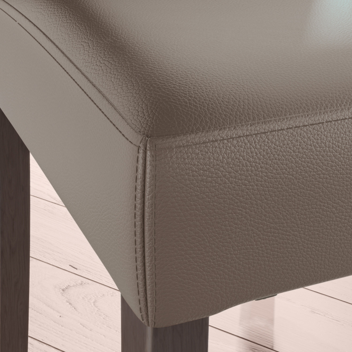 TAYLOR | Sedia da bistrot | Taupe | Pelle
