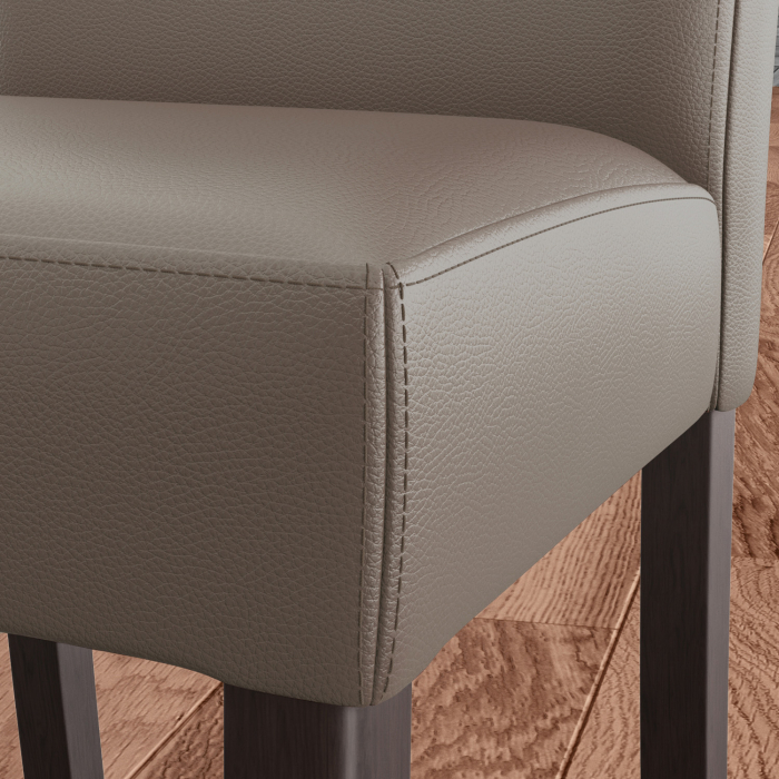TAYLOR | Sedia da bistrot | Taupe | Pelle