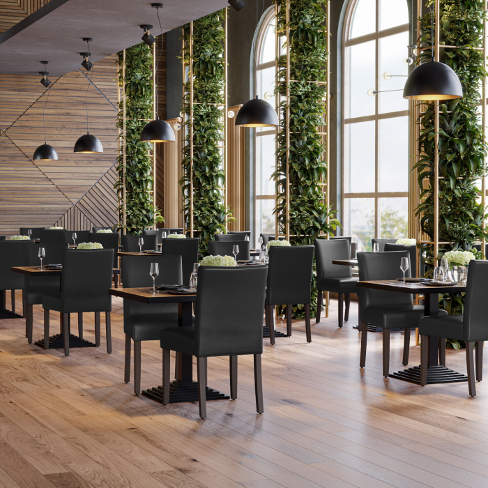 TAYLOR | Bistrostol | Svart | Läder