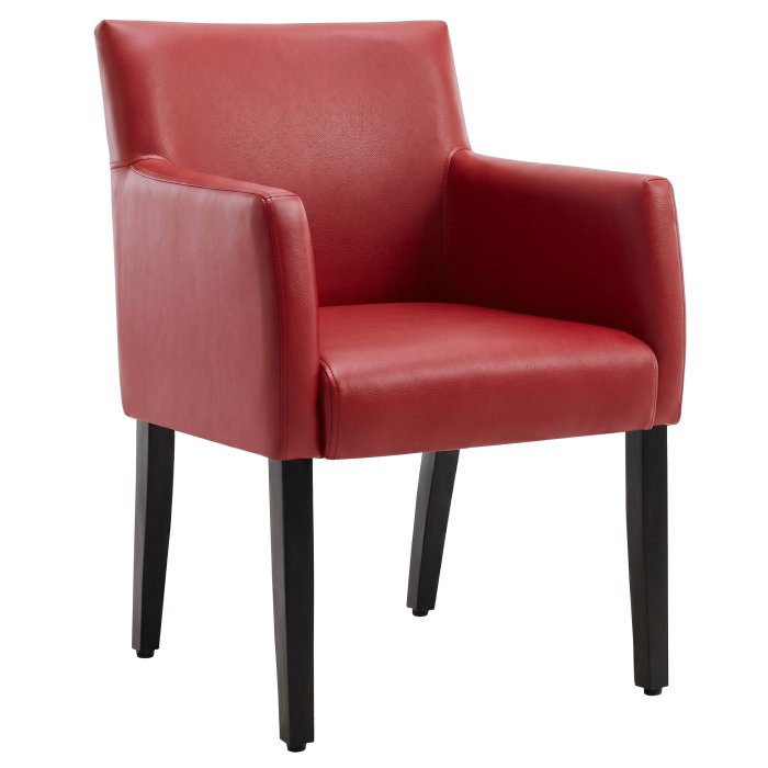 TAYLOR ARM | Bistrostuhl | Leder | Rot