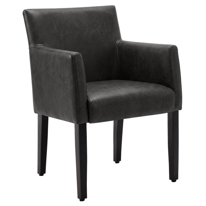 TAYLOR ARM | Bistrostuhl | Leder | Schwarz