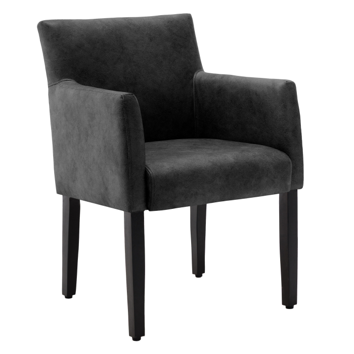 TAYLOR ARM | Bistrostuhl | Leder | Schwarz