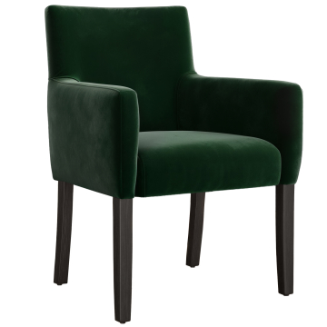 TAYLOR ARM | Bistro Velvet Chair | Green