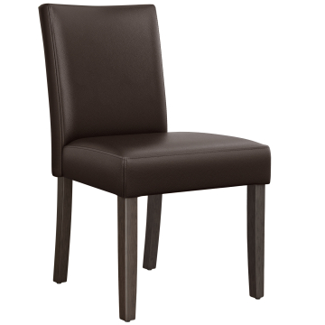 TAYLOR | Bistro chair | Dark brown | Leather