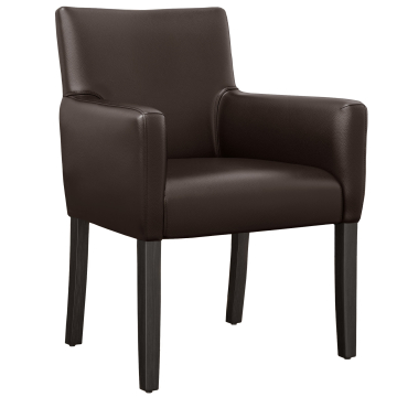 TAYLOR | bistro chair | dark brown | leather