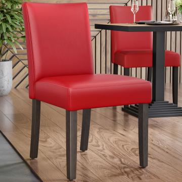 TAYLOR | Bistrostuhl | Rot | Leder