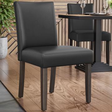 TAYLOR | Bistrostuhl | Schwarz | Leder