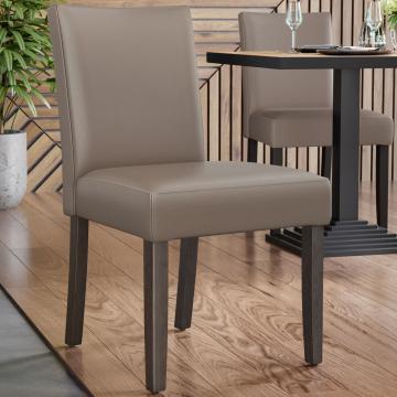 TAYLOR | Bistrostuhl | Taupe | Leder