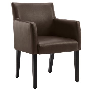 TAYLOR ARM | Bistro Chair | Leather | Brown
