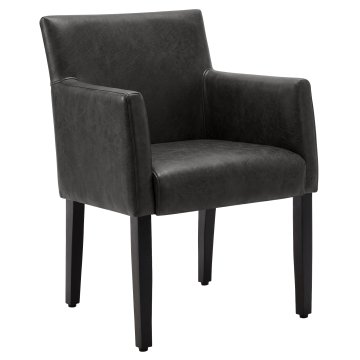 TAYLOR ARM | Bistrostuhl | Leder | Schwarz