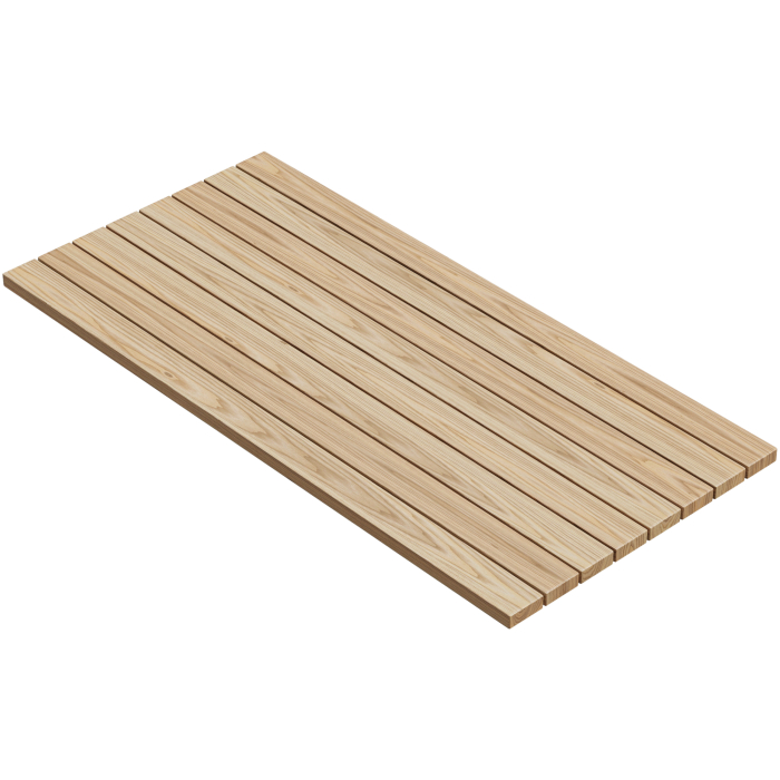 TEAK | Bistro utomhus bordsskiva i teakdesign | Furu | 230 x 110 x 3,5 cm | Ek | Rektangulär