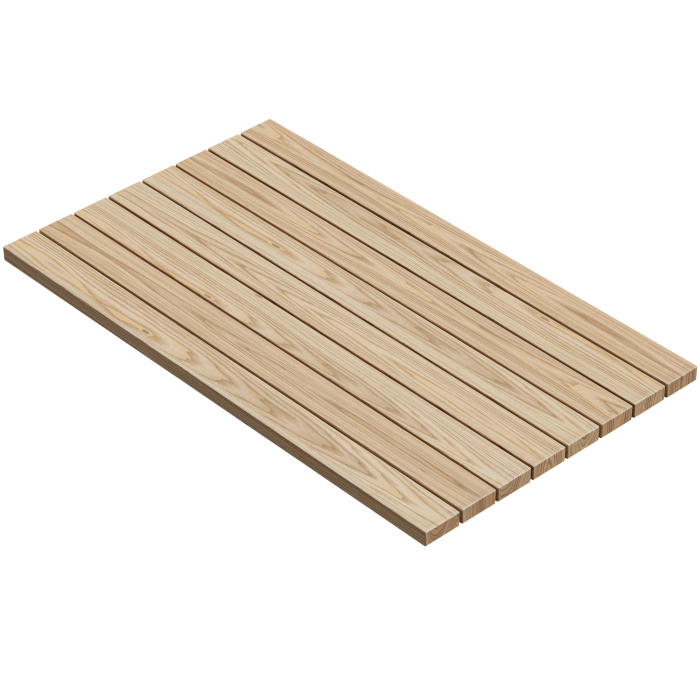 TEAK | Bistro Utomhusbordsskiva i Teakdesign | Furu | 180 x 90 x 3,5 cm | Ek | Rektangulär