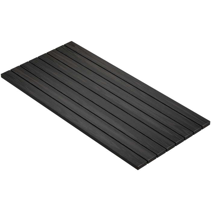TEAK | Bistro Utomhus Bordsskiva i Teakdesign | Furu Trä | 230 x 110 x 3,5cm | Svart | Rektangulär