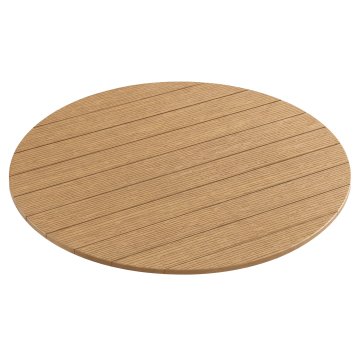 TEAK | Bistro Ulkoinen pöytälevy | Polywood | Ø 60 x 1,5 cm | Tammiliima | Pyöreä