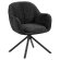 Teodora | Silla de hotel | Negra | Tela/Textil | Base giratoria