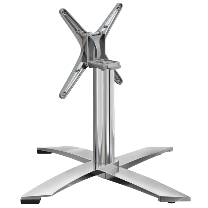 THIAGO | Horeca Lounge Tafel Onderstel | 4 Voet | Voet: Ø 60 cm | Kolom: 6 x 37 cm | Aluminium / Opvouwbaar