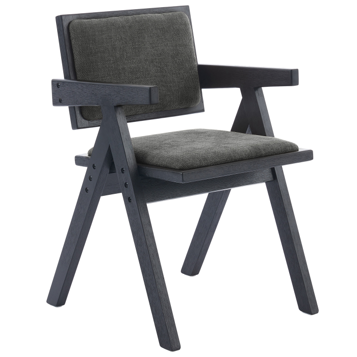 Thalia | Bistro Chair | Gray | Fabric/Textile