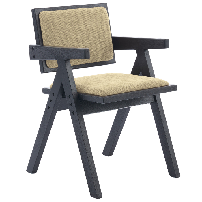 Thalia | Bistro Chair | Taupe | Fabric/Textile