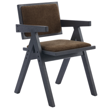 Thalia | Bistro Chair | Brown | Fabric/Textile