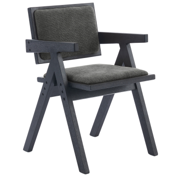 Thalia | Bistro Chair | Gray | Fabric/Textile