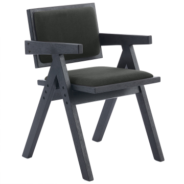 Thalia | Bistro Chair | Gray | Velvet