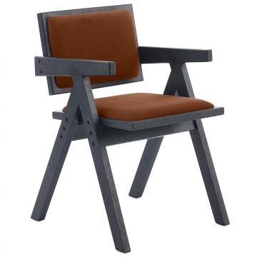 Thalia | Bistro Chair | Red Bronze | Velvet