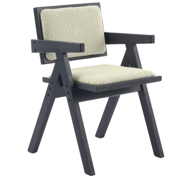 Thalia | Bistro-stol | Beige | Teddystoff