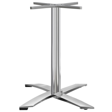 THIAGO | Bistro-barbordstel | aluminium | 4 ben: Ø 60 cm | søjle 6 x 106 cm