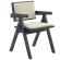 Thalia | Bistro-stol | Beige | Teddystoff