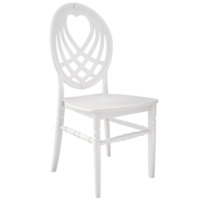 TIFFANY | Bryllupsstol | Hvit | plast | Stabelbar