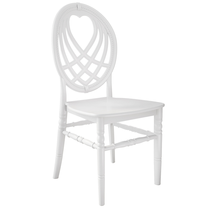 TIFFANY | Stol til bryllup | Hvid | Plast | Stabelbar