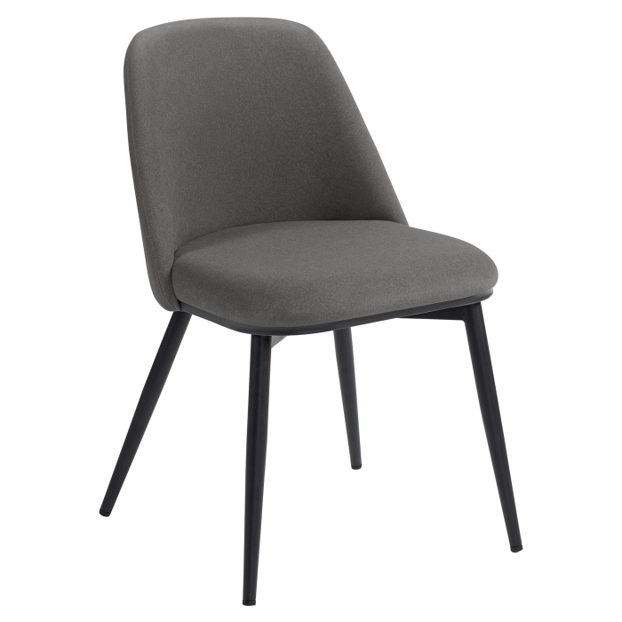 TINA | Hotellstol | Sammet | Grå