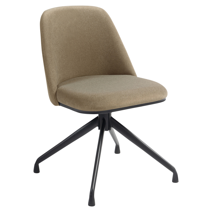 TINA | Hotel Stuhl | Samt | Taupe | Drehfunktion