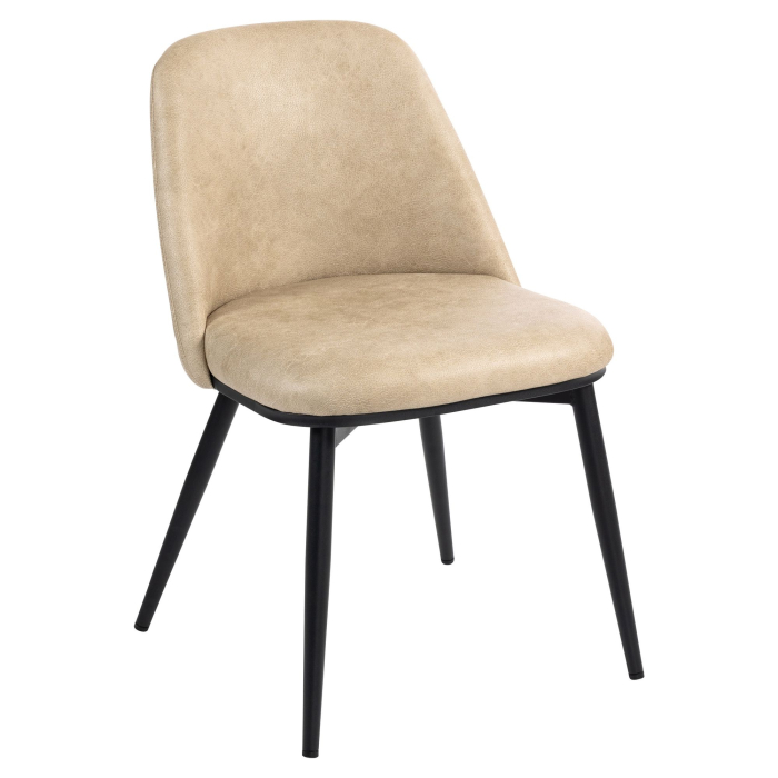 TINA | Hotellstol | Läder | Beige