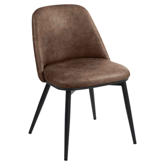 TINA | Hotel Chair | Leather | Brown