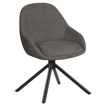 Tia | Hotel Chair | Grey | Fabric/Textile | Swivel Base