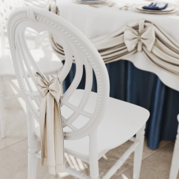 TIFFANY CLASSIC | Chaise de mariage | Blanc | Plastique | Empilable