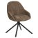 Tia | Hotel Chair | Dark Brown | Fabric/Textile | Swivel Base