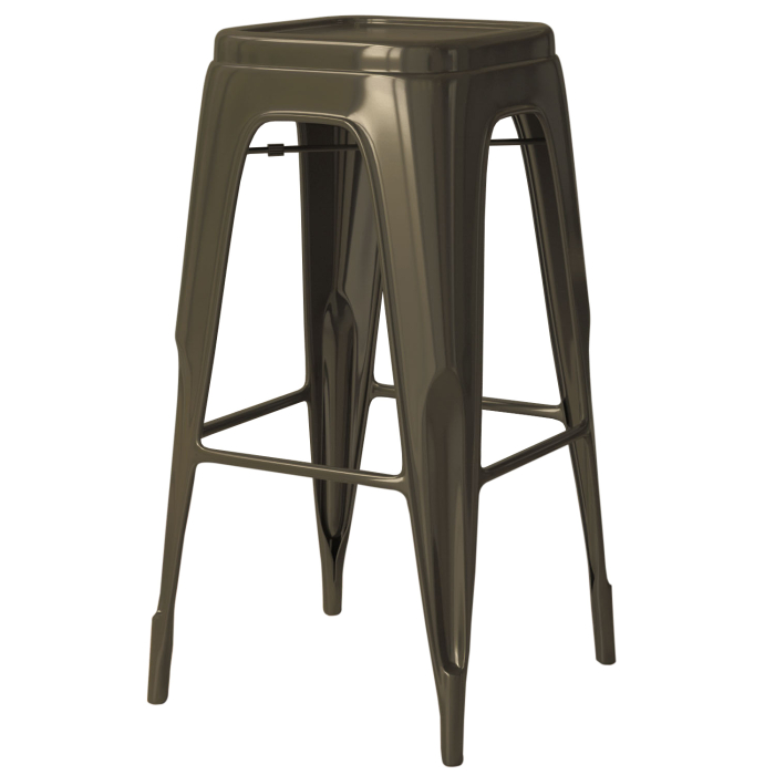 CALIFORNIA | Tolix Barhocker | Rost Matt | Metall