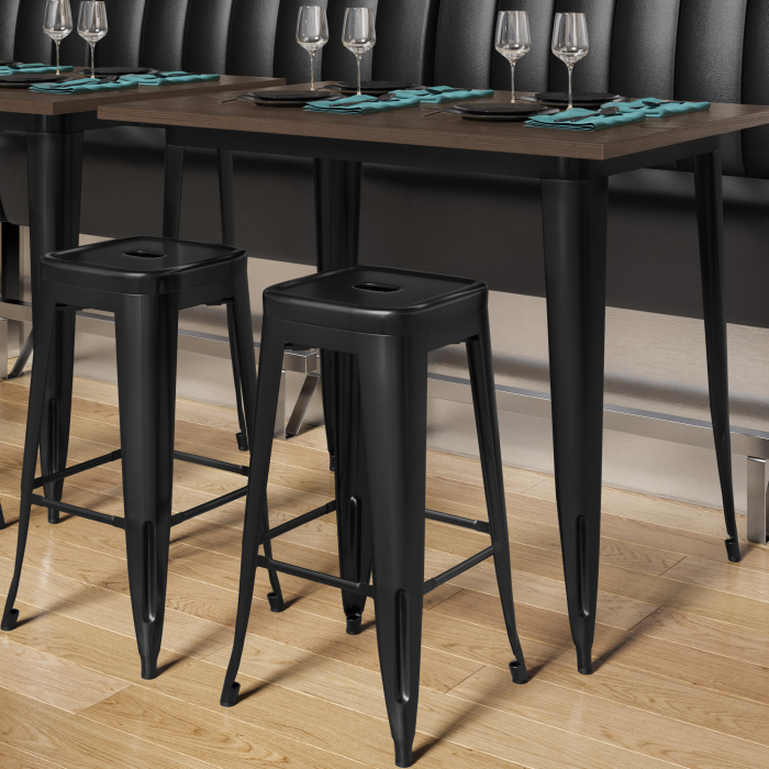 CALIFORNIA | Tolix Barhocker | Schwarz | Metall