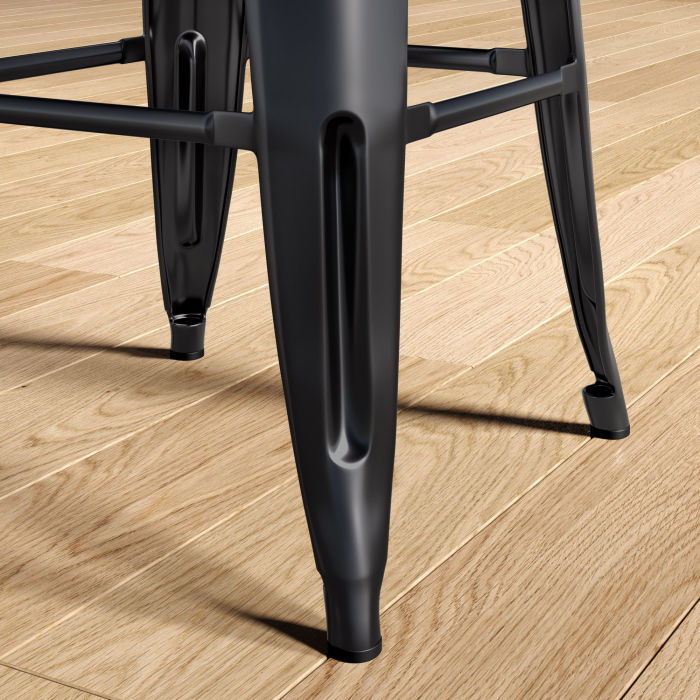 CALIFORNIA | Tolix Barhocker | Schwarz | Metall