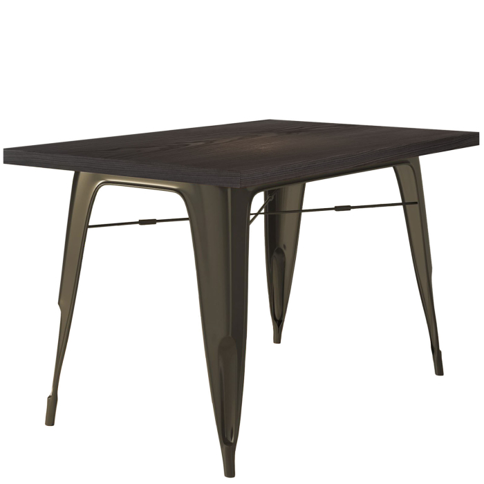 CALIFORNIA | 31256 | B:D:H 120 x 60 x 78 cm | Wengé & roest | Rechthoekig CALIFORNIA | 31256 | B:D:H 120 x 60 x 78 cm | Wengé & roest | Rechthoekig